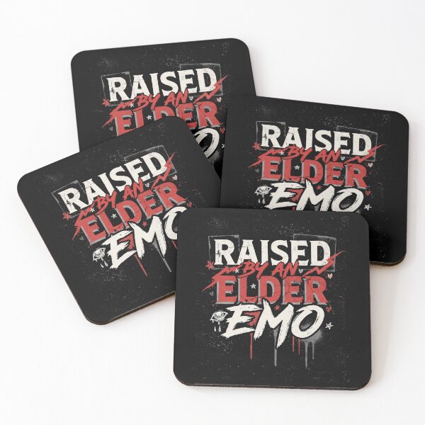 Item preview, Raised By An Elder Emo Gift for Scene Kids designed and sold by Say It With Ink.