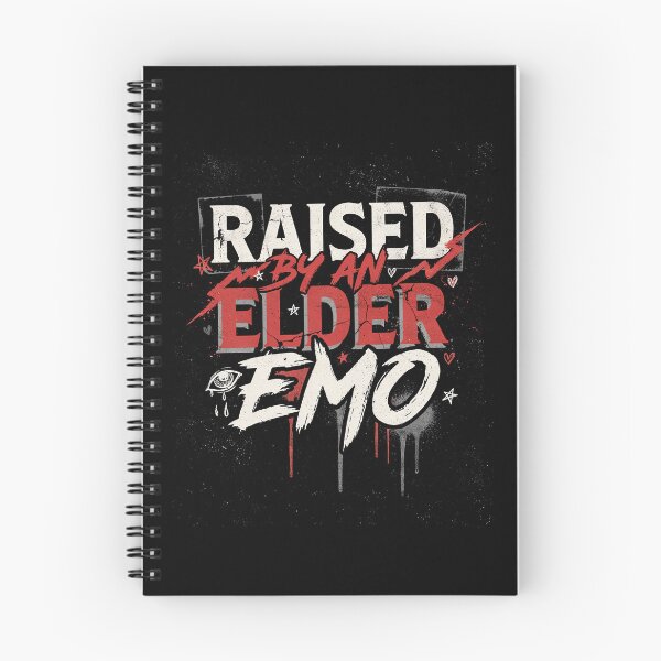 Item preview, Raised By An Elder Emo Gift for Scene Kids designed and sold by Say It With Ink.