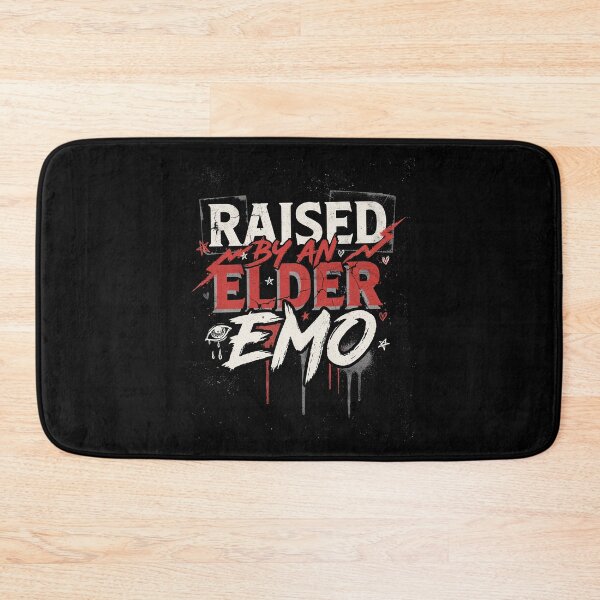 Item preview, Raised By An Elder Emo Gift for Scene Kids designed and sold by Say It With Ink.