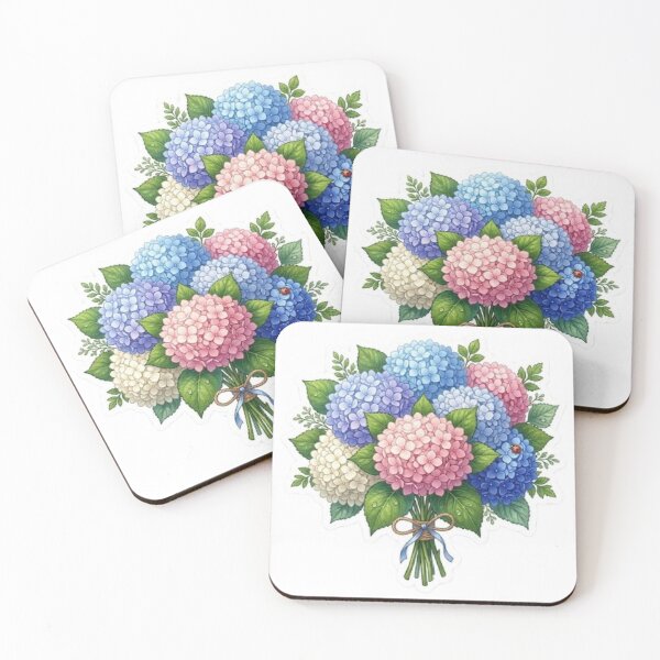 Item preview, Hydrangea Flower Bouquet Vintage Floral Aesthetic Botanical Wall Art Romantic Cottagecore Elegant Retro Flower Bouquet designed and sold by SamiraArts.