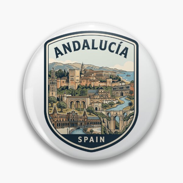 Item preview, Andalucia Spain Vintage Travel Emblem designed and sold by k3rstman1.