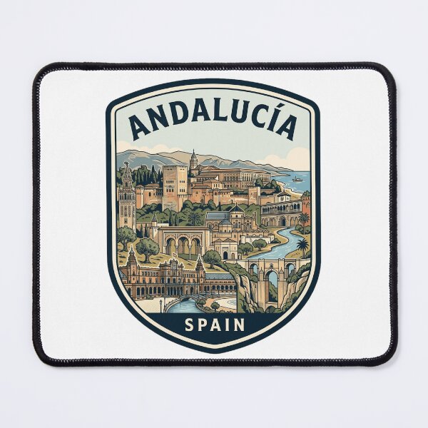 Item preview, Andalucia Spain Vintage Travel Emblem designed and sold by k3rstman1.