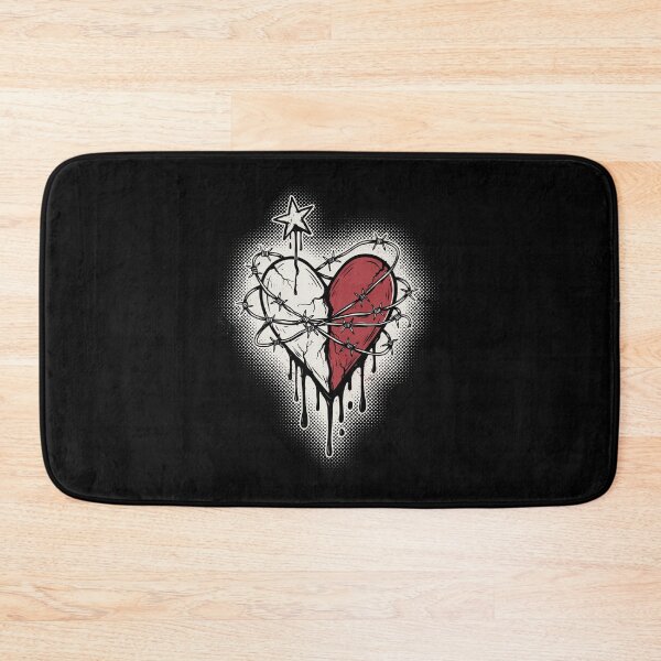 Item preview, Split Heart Barbed Wire Emo Aesthetic Gift designed and sold by Say It With Ink.