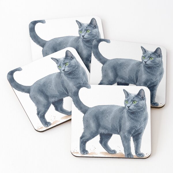 Item preview, water color russian blue sticker designed and sold by Stickers void.