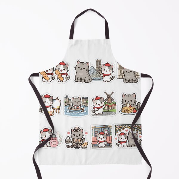Item preview, Junior and Freda Paris France - Cute Cats Travel Sticker Pack 12pcs Kawaii designed and sold by MAISON SYLVIE.