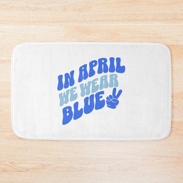 Item preview, In April We Wear Blue Autism Awareness Retro designed and sold by drchzak.