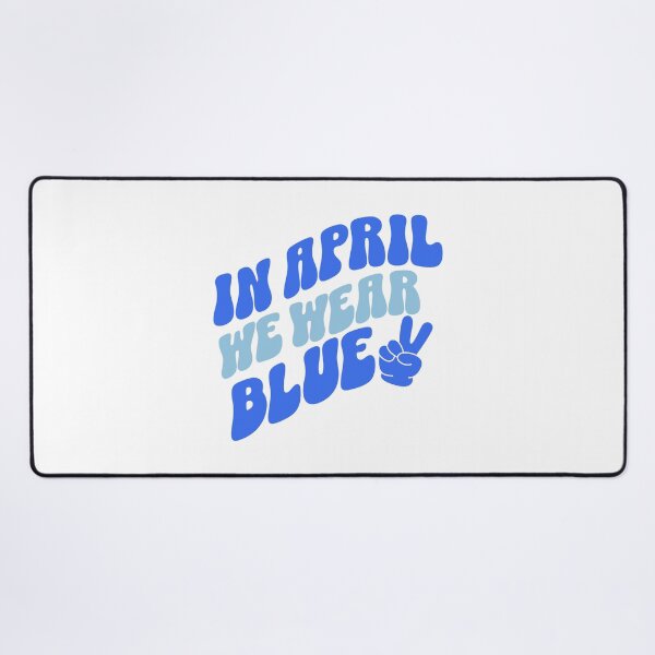 Item preview, In April We Wear Blue Autism Awareness Retro designed and sold by drchzak.