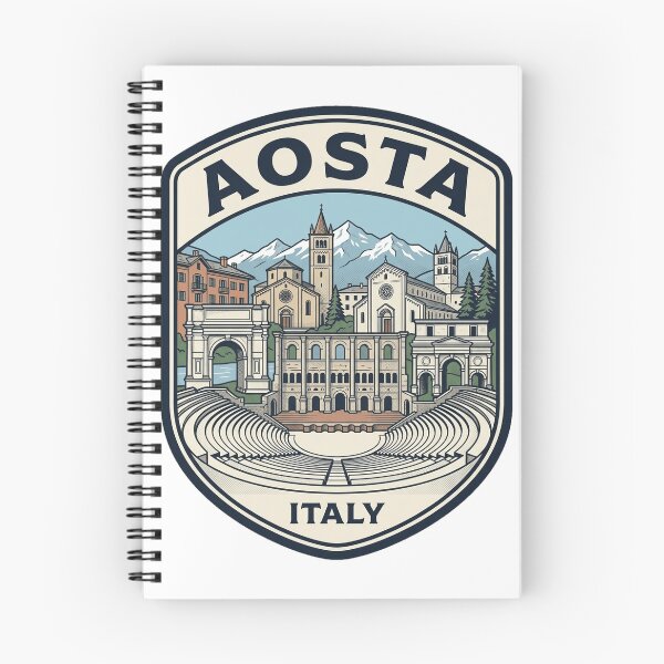 Item preview, Aosta Italy Vintage Travel Emblem Roman Ruins designed and sold by k3rstman1.
