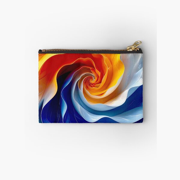 Item preview, Colorful Swirling Petals in Orange and Blue designed and sold by Vicky Brago-Mitchell®.
