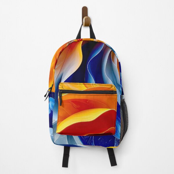 Item preview, Colorful Swirling Petals in Orange and Blue designed and sold by Vicky Brago-Mitchell®.