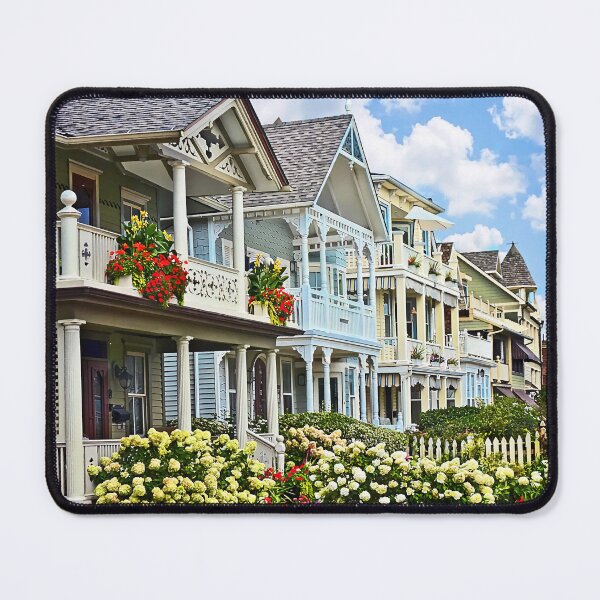 Item preview, Ocean Grove NJ – Street With White Hydrangea designed and sold by Susan Savad.