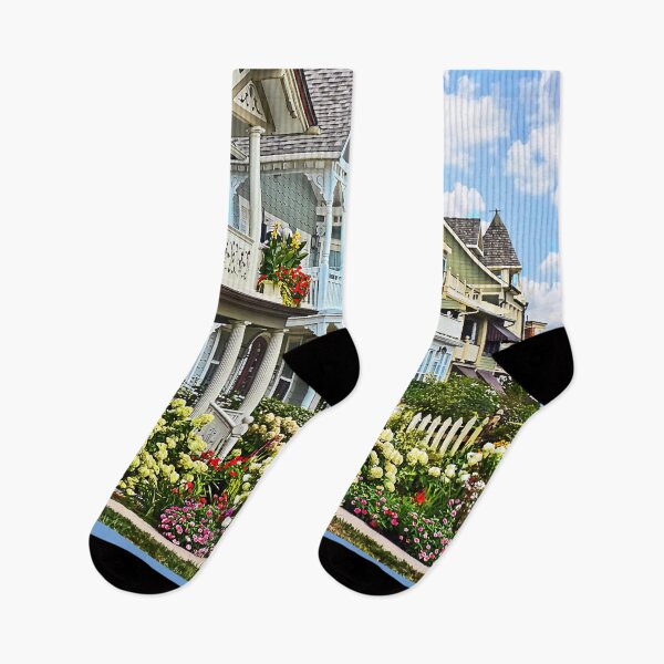 Item preview, Ocean Grove NJ – Street With White Hydrangea designed and sold by Susan Savad.