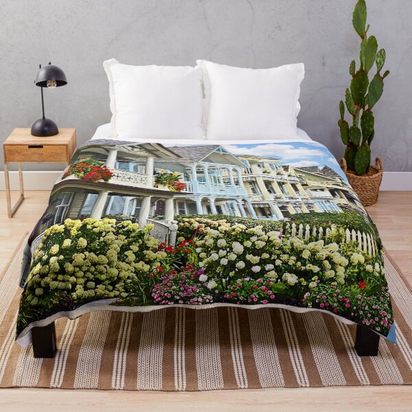 Item preview, Ocean Grove NJ – Street With White Hydrangea designed and sold by Susan Savad.