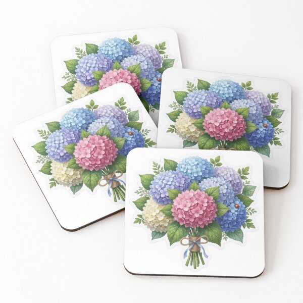 Item preview, Hydrangea Flower Bouquet Vintage Floral Aesthetic Botanical Wall Art Romantic Cottagecore Elegant Retro Flower Bouquet designed and sold by SamiraArts.