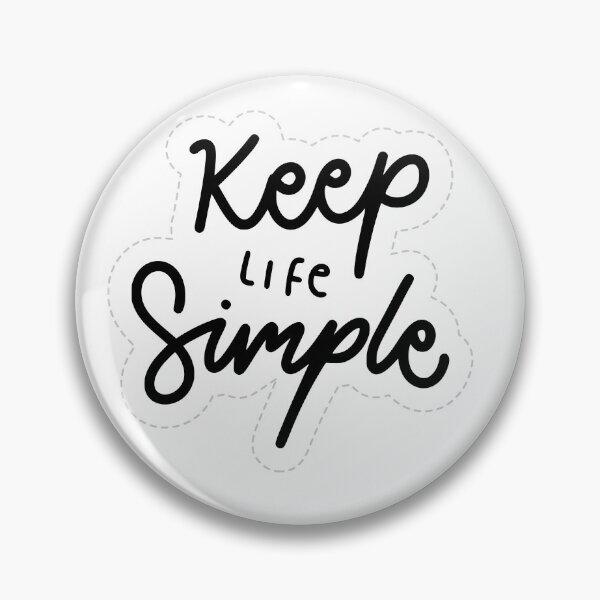 Item preview, Keep Life Simple Minimalist Typography Quote designed and sold by     Fatma Creates.