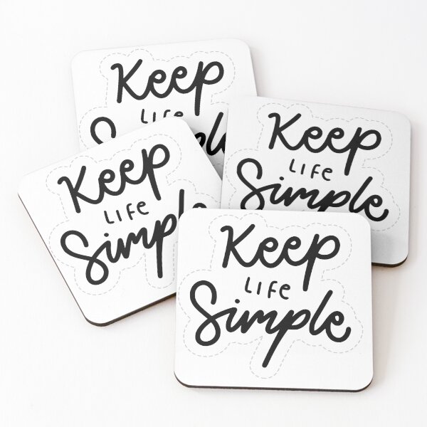 Item preview, Keep Life Simple Minimalist Typography Quote designed and sold by     Fatma Creates.