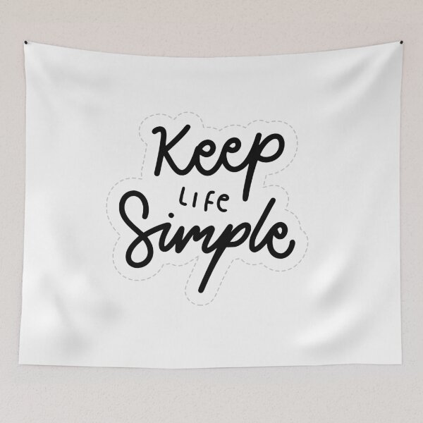 Item preview, Keep Life Simple Minimalist Typography Quote designed and sold by     Fatma Creates.