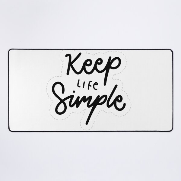 Item preview, Keep Life Simple Minimalist Typography Quote designed and sold by Fatma Creates.