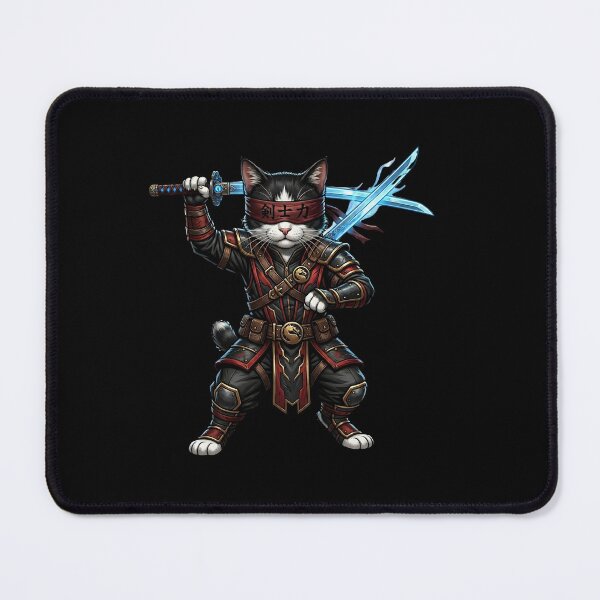 Item preview, Samurai Cat Warrior – Ninja Cat with Katana for Gamers & Cat Lovers designed and sold by TOOBIC.