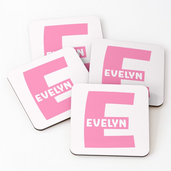 Item preview, Evelyn Name Pink Alphabet Letter E designed and sold by Jeallan Designs.
