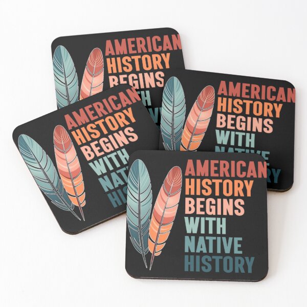 Item preview, American History Begins With Native History Indige designed and sold by MRXSHOOP.