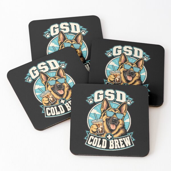 Item preview, German Shepherd Cold Brew Coffee Graphic designed and sold by CG Studio.