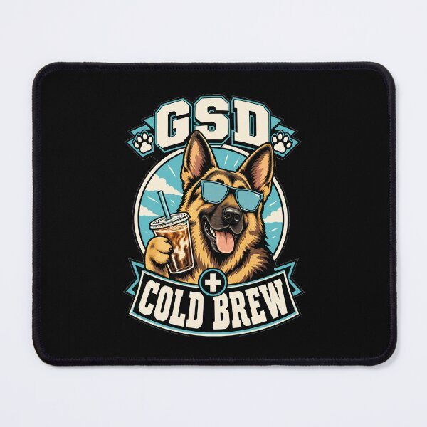 Item preview, German Shepherd Cold Brew Coffee Graphic designed and sold by CG Studio.