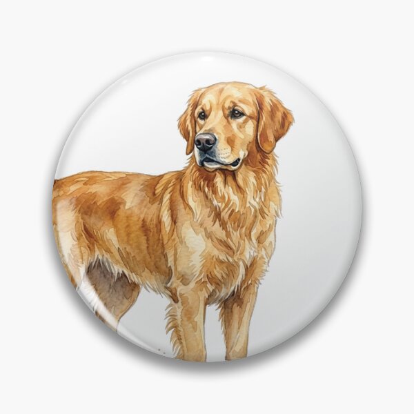 Item preview, water color golden retriever sticker designed and sold by Stickers void.