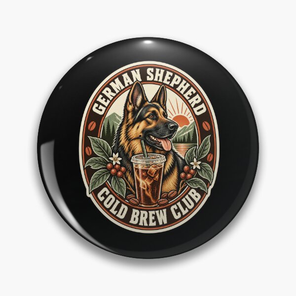 Item preview, German Shepherd Cold Brew Coffee Graphic designed and sold by CG Studio.