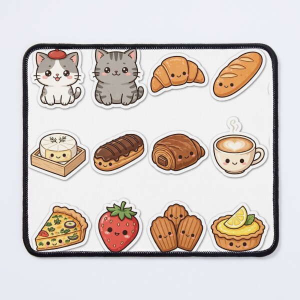 Item preview, Junior and Freda Paris France - Cute Cats Travel Sticker Pack 12pcs Kawaii designed and sold by MAISON SYLVIE.