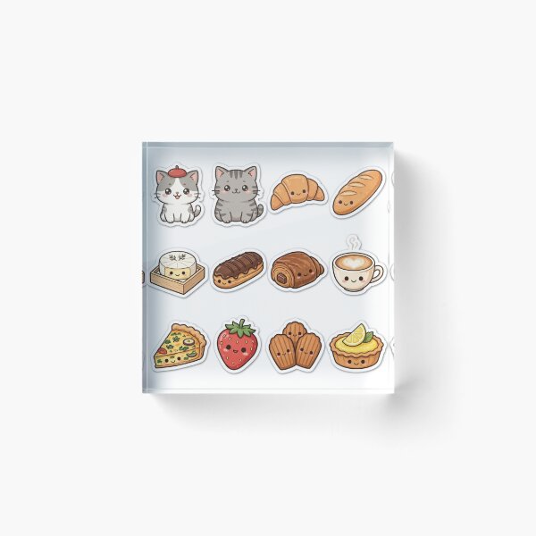 Item preview, Junior and Freda Paris France - Cute Cats Travel Sticker Pack 12pcs Kawaii designed and sold by MAISON SYLVIE.