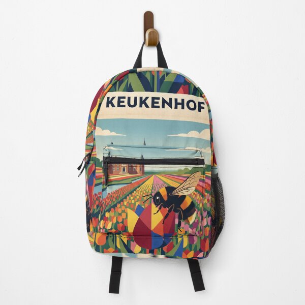 Item preview, Vintage Keukenhof Travel Poster With Bee And Tulips designed and sold by ZUMERI.
