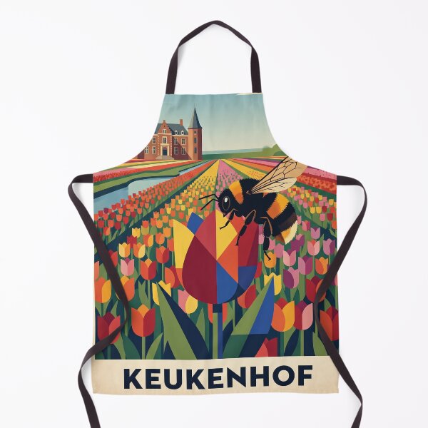 Item preview, Vintage Keukenhof Travel Poster With Bee And Tulips designed and sold by ZUMERI.
