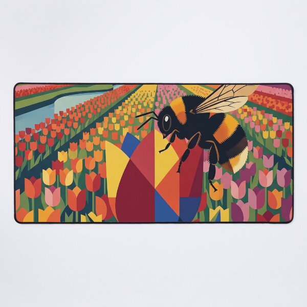 Item preview, Vintage Keukenhof Travel Poster With Bee And Tulips designed and sold by ZUMERI.