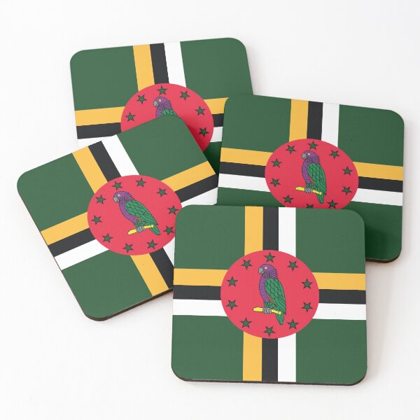 Item preview, Dominica National Flag designed and sold by IdentiTee Studios.