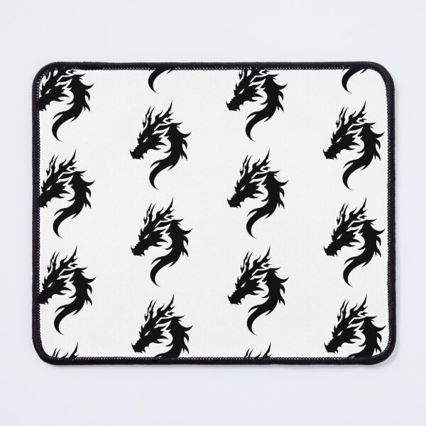Item preview, Minimalist Black Dragon Tribal Pattern designed and sold by The Last Emperor Saga - Store.