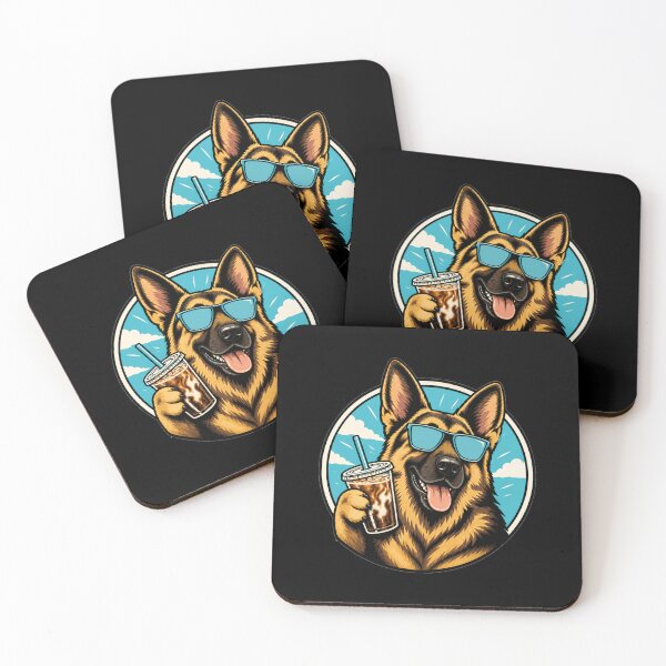 Item preview, German Shepherd Cold Brew Coffee Graphic designed and sold by CG Studio.