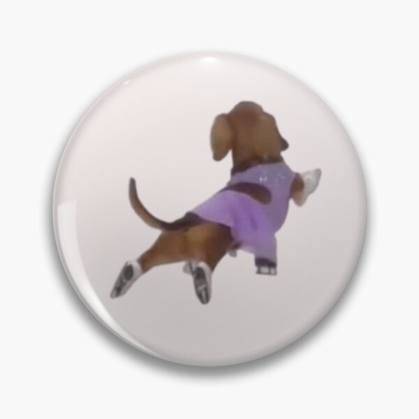 Item preview, Dachshund Ice Skating in Purple Dress Meme Kawaii Animals Pop Culture Design designed and sold by MakersFolly.