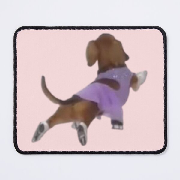 Item preview, Dachshund Ice Skating in Purple Dress Meme Kawaii Animals Pop Culture Design designed and sold by MakersFolly.