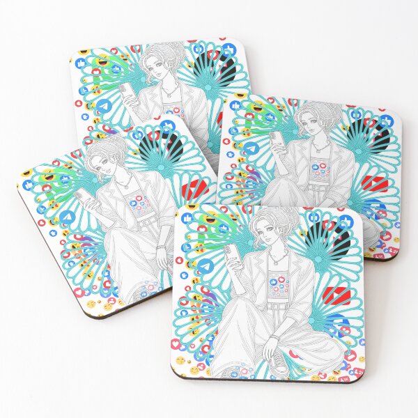 Item preview, Social Media Girl – Likes, Hearts & Emoji Digital Life Art designed and sold by MindForgeDesign.