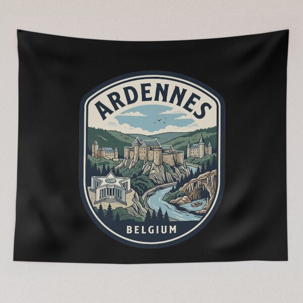 Item preview, Ardennes Belgium Vintage Travel Badge designed and sold by k3rstman1.