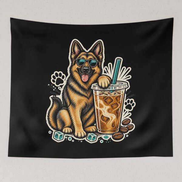 Item preview, German Shepherd Cold Brew Coffee Graphic designed and sold by CG Studio.
