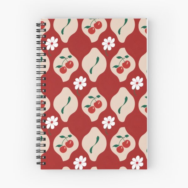 Item preview, Retro Cherry & Daisy Diamond Pattern - Vintage 70s Floral Illustration designed and sold by Billy Morfo™.