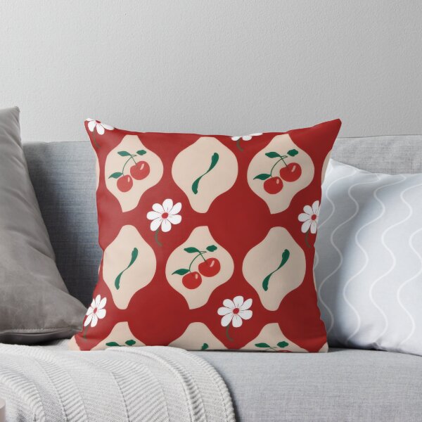 Item preview, Retro Cherry & Daisy Diamond Pattern - Vintage 70s Floral Illustration designed and sold by Billy Morfo™.