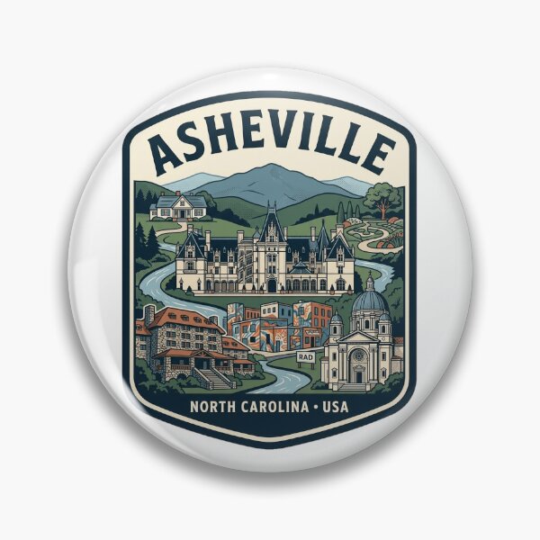 Item preview, Asheville North Carolina Blue Ridge Mountains Vintage designed and sold by k3rstman1.