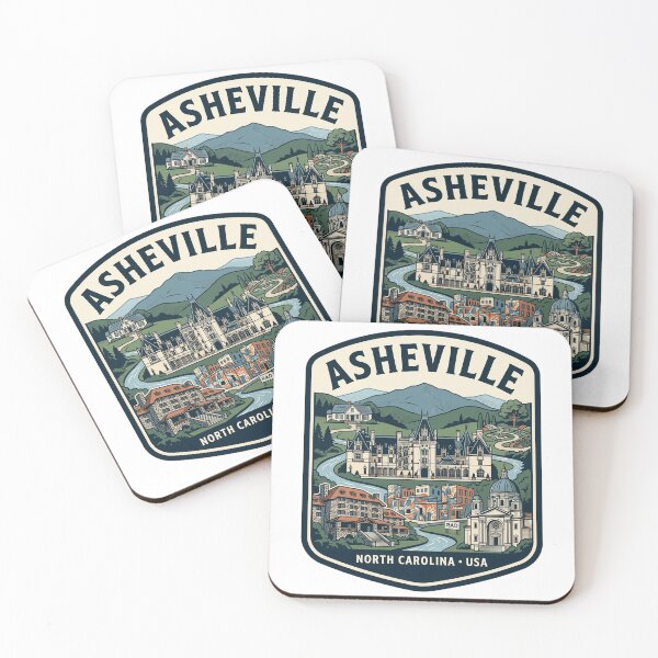 Item preview, Asheville North Carolina Blue Ridge Mountains Vintage designed and sold by k3rstman1.