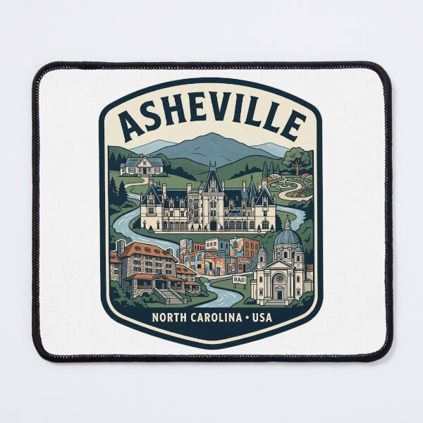Item preview, Asheville North Carolina Blue Ridge Mountains Vintage designed and sold by k3rstman1.