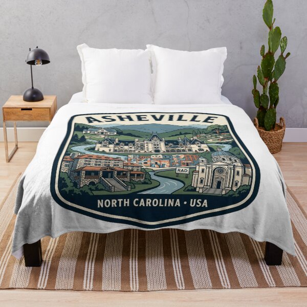 Item preview, Asheville North Carolina Blue Ridge Mountains Vintage designed and sold by k3rstman1.