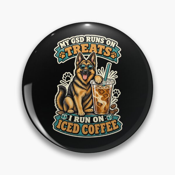 Item preview, German Shepherd Cold Brew Coffee Graphic designed and sold by CG Studio.
