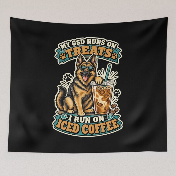 Item preview, German Shepherd Cold Brew Coffee Graphic designed and sold by CG Studio.
